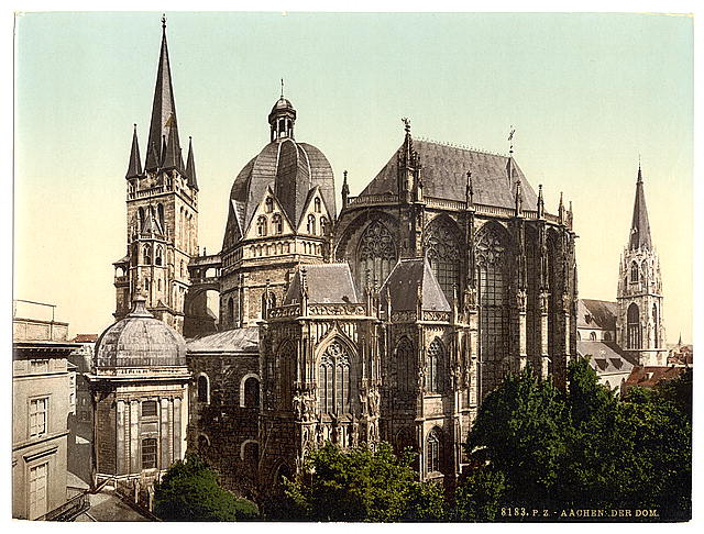 Datei:Aachen Dom um 1900.jpg